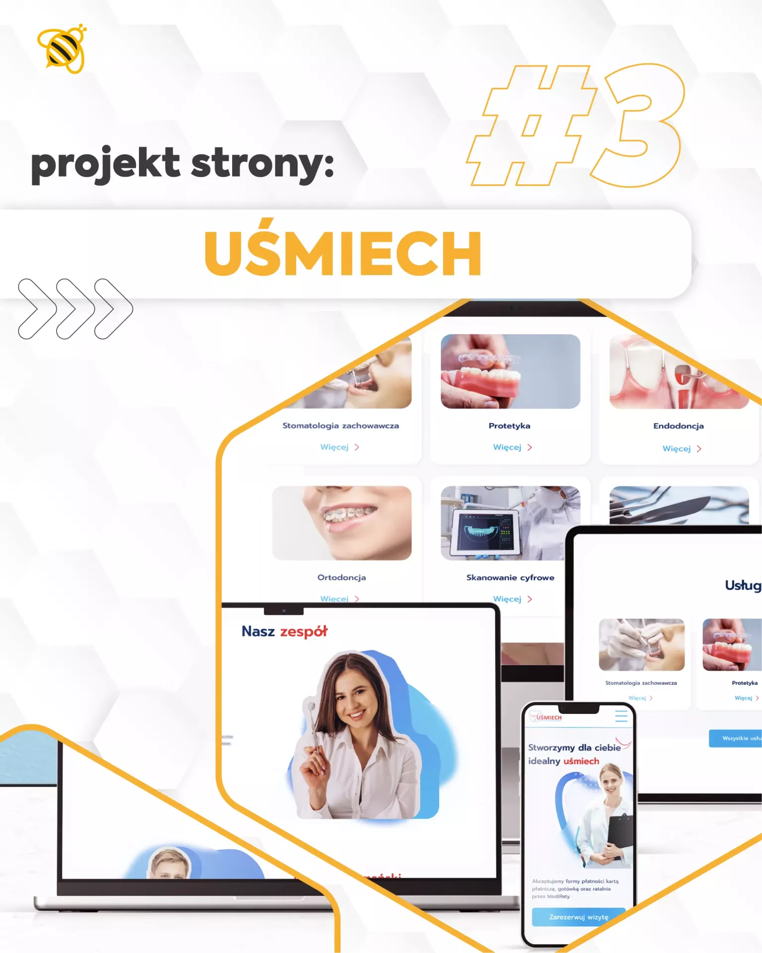 Projekt strony dla gabinetu dentystycznego
