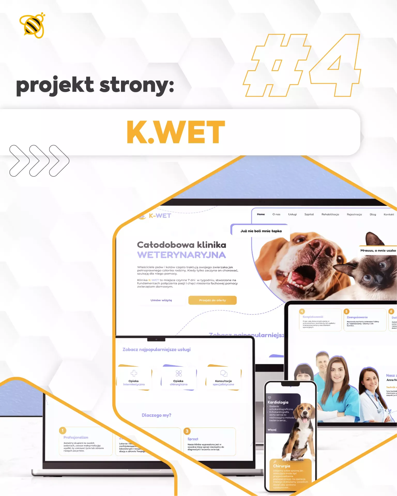 Projekt strony dla Kliniki Weterynaryjnej